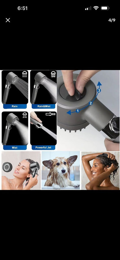 Ducha de mano con 3 ajustes